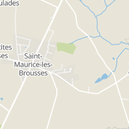 Plan Du Cadastre De La Ville De Saint Maurice Les Brousses France Cadastre